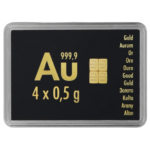 Goldtafel 4 x 0,5gr.